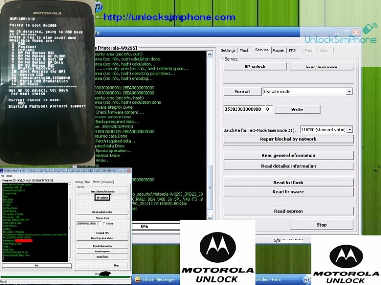 Motorola i856 unlock code free online